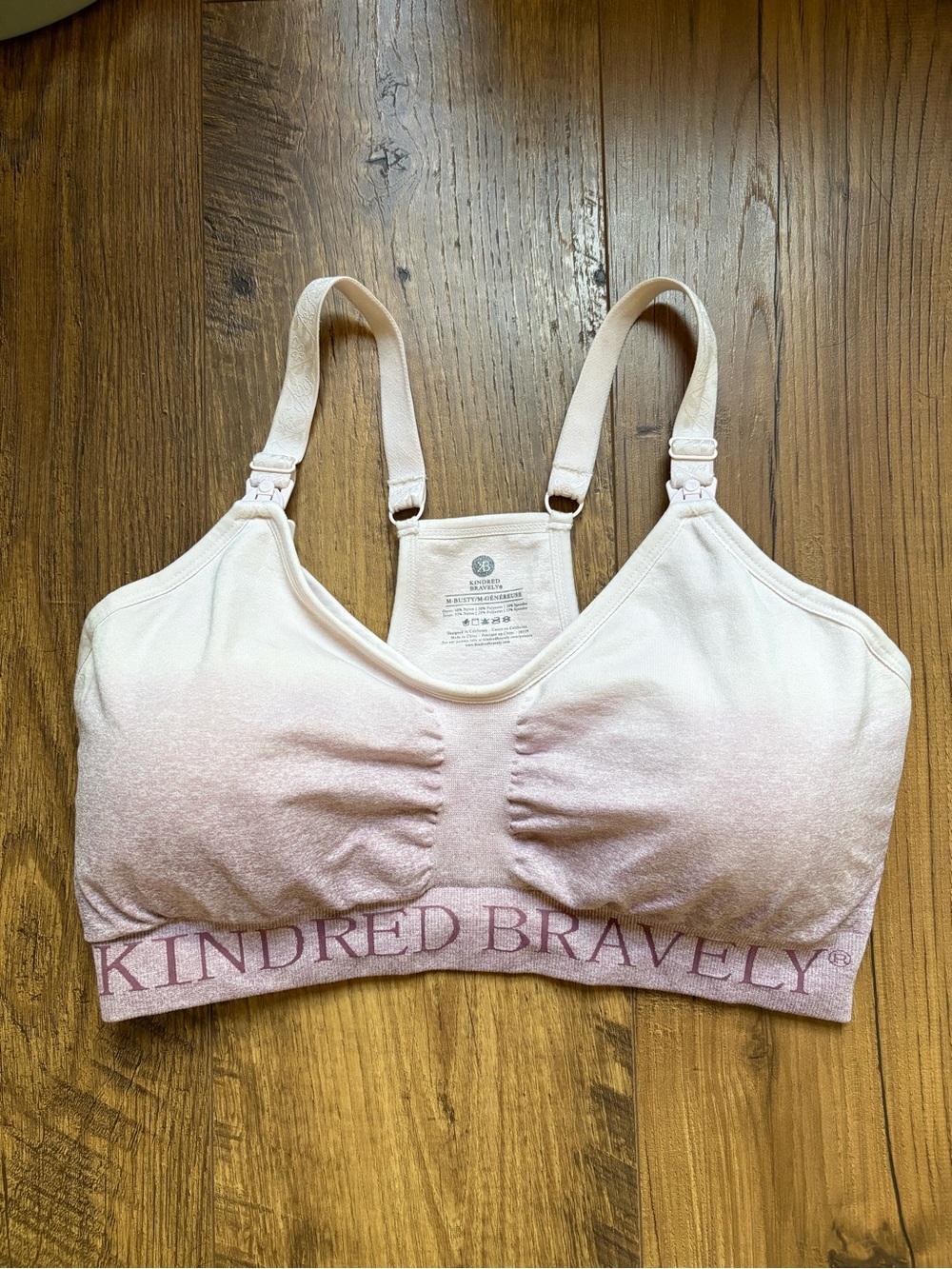 Kindred Bravely Pink Ombré Nursing & Pumping Sports Bra